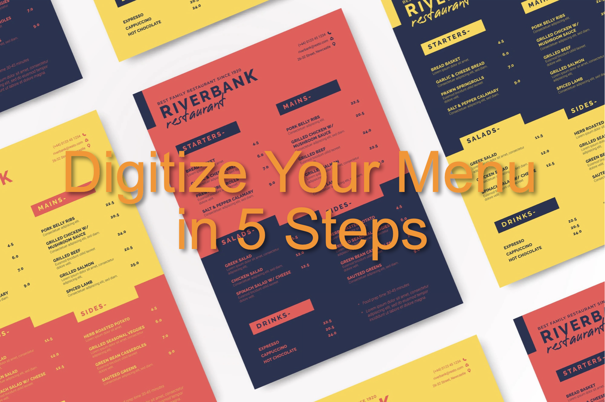 Set up an e-menu in 5 steps
